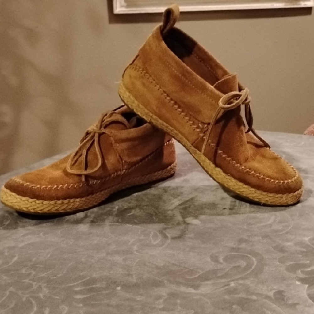 UGG Tan Suede Ankle Boots